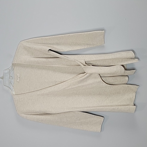 BABATON Aritzia Renzo wool linen wrap side tie cardigan sweater - Picture 1 of 6